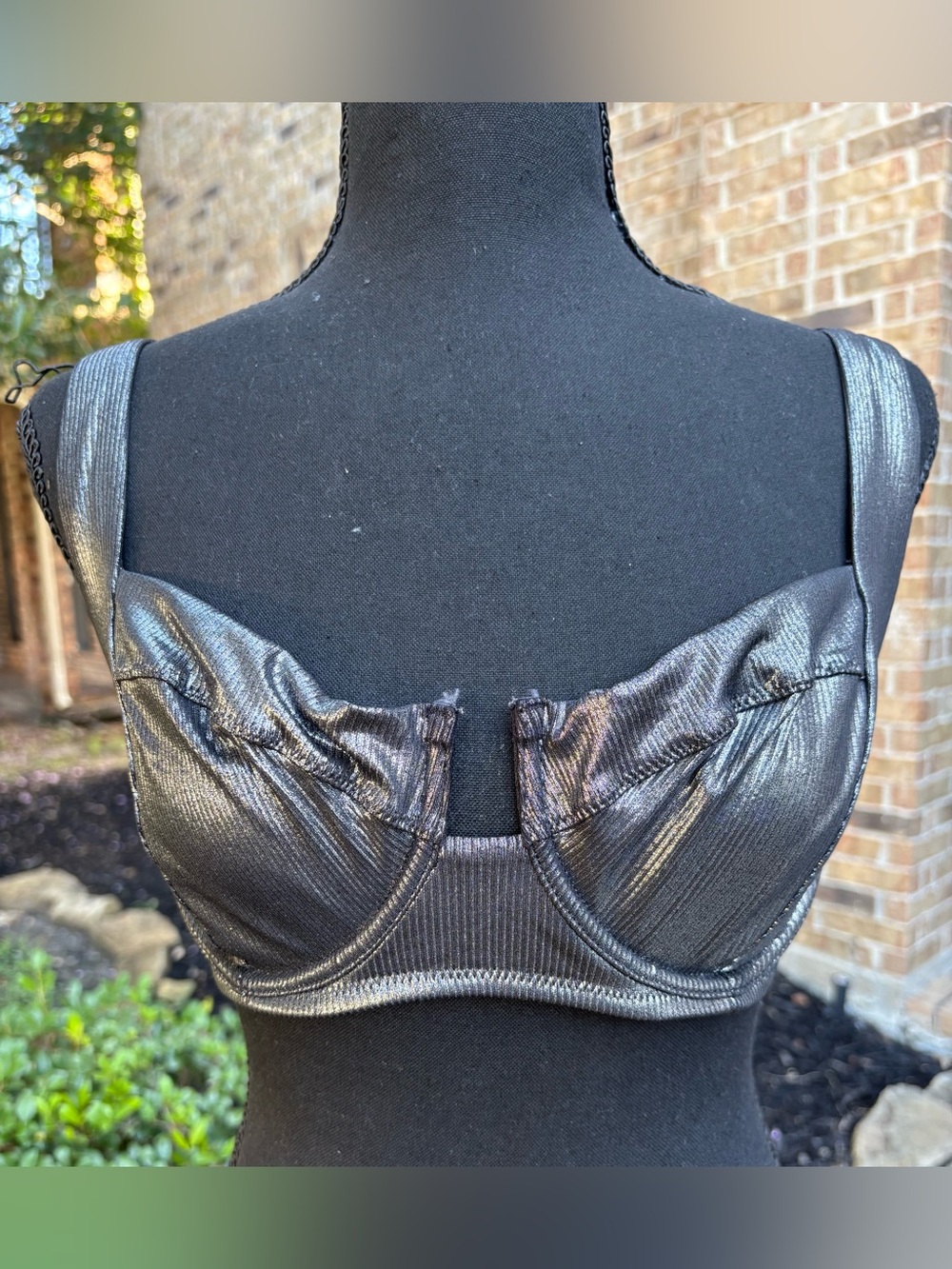 Victoria's Secret Metallic (Foil) Underwire Bikini Top